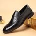 Euro Step 2025 New Autumn Casual Loafers Top Layer Cowhide Business Leather Slip-On High-End British Style Men's Shoes_voghion.com