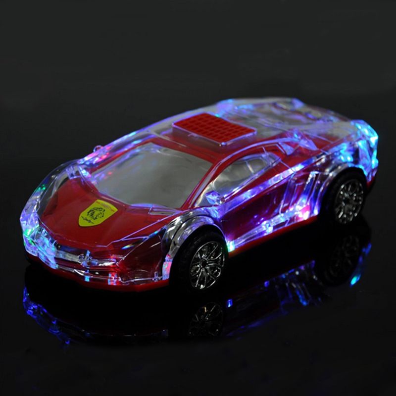 Avtomobilski Bluetooth zvočnik s športno obliko, brezžični stereo, ki ga je mogoče priklopiti na USB disk, barvne lučke in utripa_voghion.com