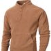 Men's Slim-Fit Stand Collar Sweatshirt – European Minimalist Long Sleeve Top (Camel/Black/Grey, Sizes S-XXXL)_voghion.com