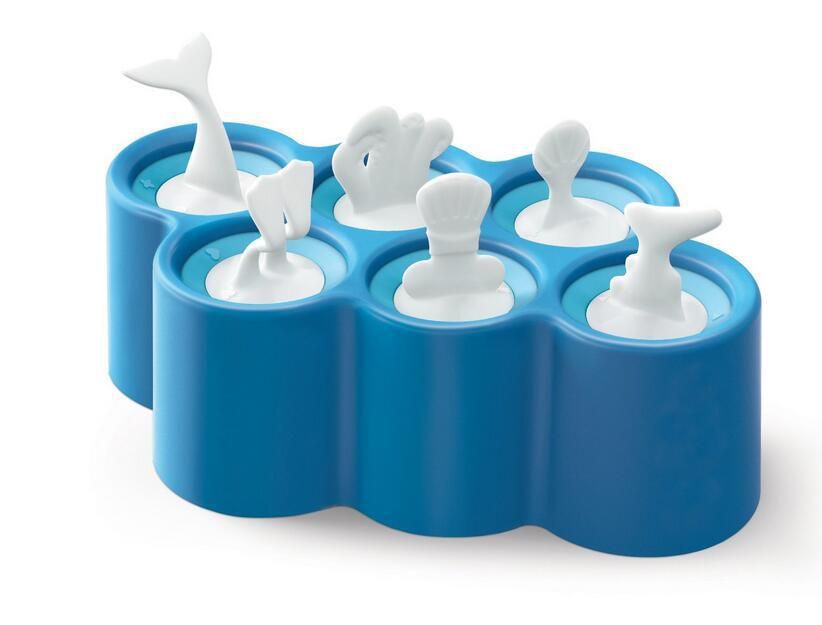 Spot Blue Ocean Stick Ice Maker Ugly Fish Silicone Ice Mold Ice Cube Popsicle Mold Ice Cream Mold_voghion.com