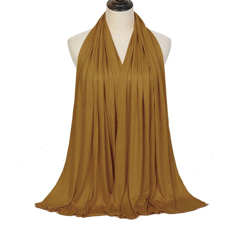 Women's Scarves New Modal Solid Color Long Scarf Wholesale High Quality Breathable Soft Mercerized Cotton Scarf YW125_voghion.com