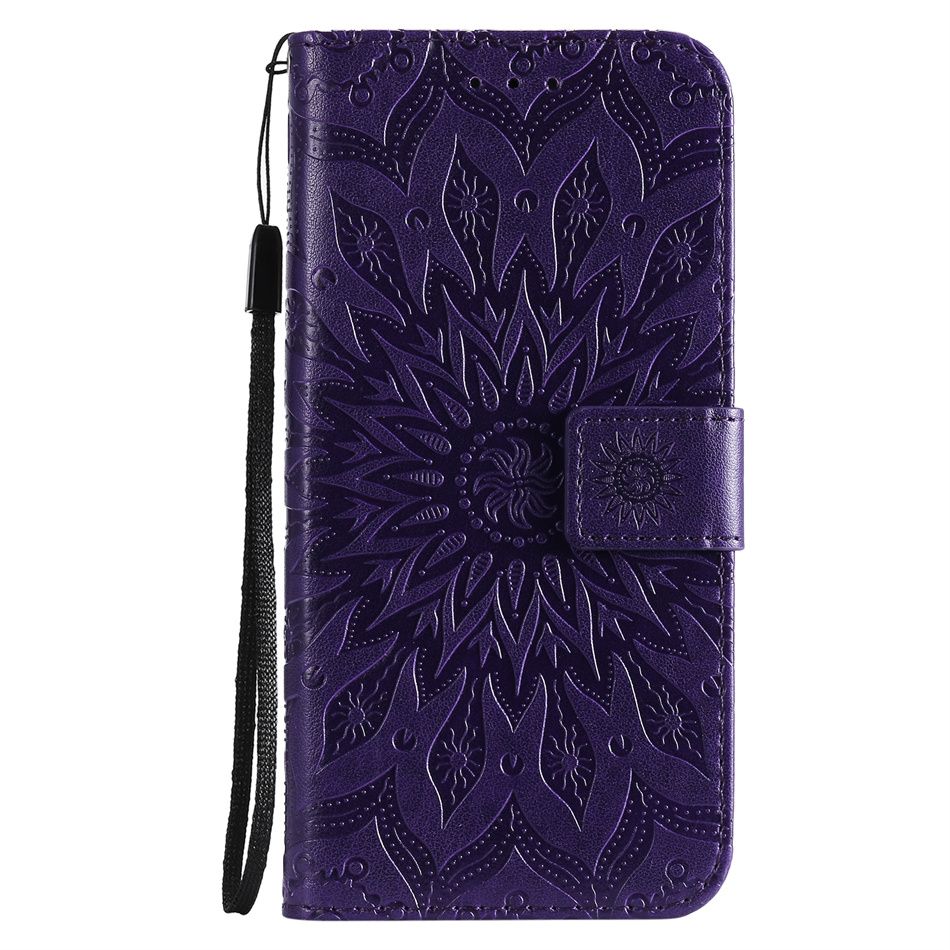 3D Sunflower Wallet Phone Cover For Xiaomi Redmi 10X 5G 8A 9A 9C K20 Note 10 5 6 7 8 8T 9T 9S 9 Pro Lady Kids Flip Cases_voghion.com