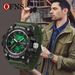 Men's Digital Analog Sports Watch With LED Backlight, Alarm, Stopwatch, 50m Water Resistance, Shockproof For Outdoor, Running, And Daily Use_voghion.com
