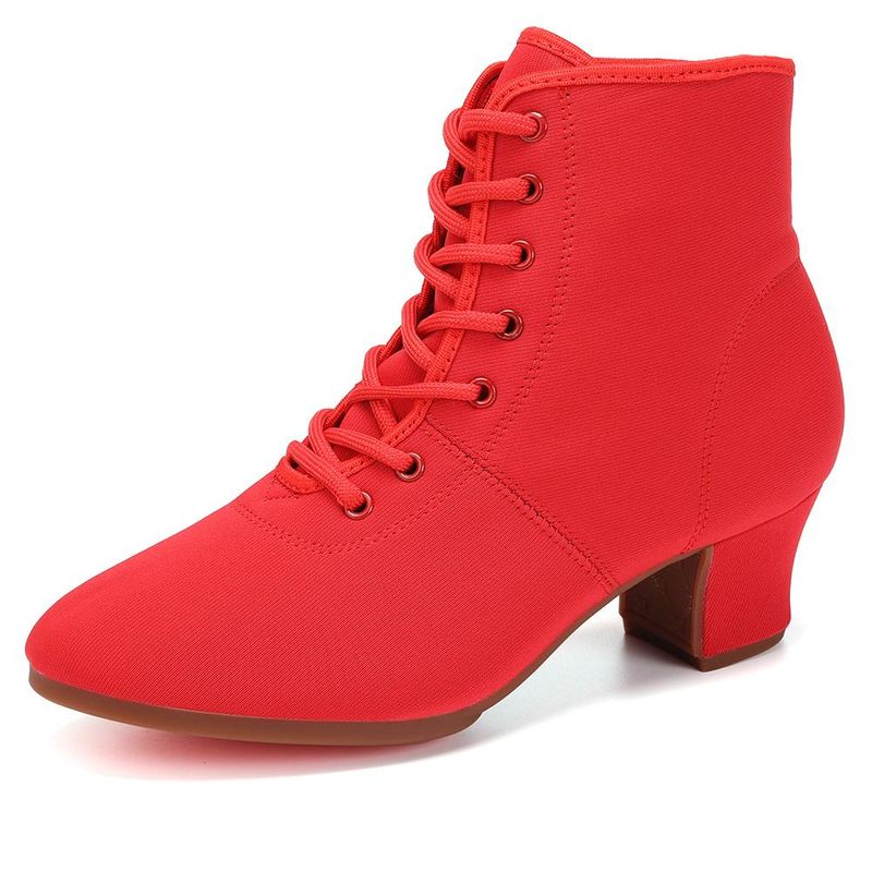 Dames Meisjes High Top Ballroom Tango Moderne Jazz Dansschoenen_voghion.com