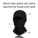 Maschera da ciclismo autunnale e invernale antivento in pile polare integrato più copricapo caldo in velluto, cappello da bandito_voghion.com