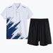 Summer New Sports Suit For Men Casual Couple Style Group Uniform Customizable Short Sleeve Shorts Polo Shirt Running_voghion.com