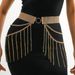 3237 New Women's Side Hanging Waist Chain With Rhinestones Tassels For Weddings, Parties, And Everyday Wear_voghion.com