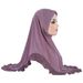Malais femmes grande fille cristal lin à volants bord coiffure chapeau foulard H322_voghion.com