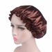 women's satin nightcap anti hair loss hair care hat personalized wood ear brim lazy sleep no heat nightcap_voghion.com