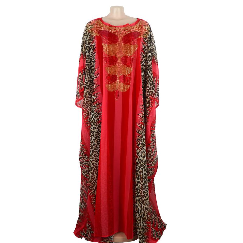 Vêtements pour femmes robe de costume ethnique avec grande jupe trapèze en mousseline de soie impression numérique de diamant chaud avec approvisionnement en commerce électronique du groupe intérieur_voghion.com