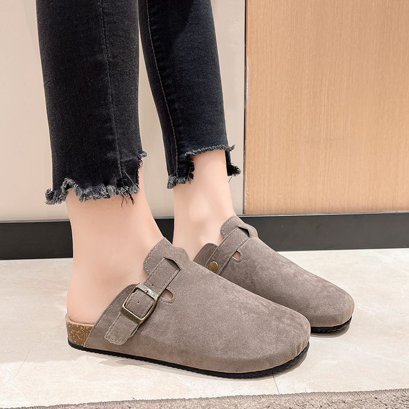 Baotou, pantofole casual romane di grandi dimensioni, per coppie e donne, in sughero, comode e alla moda._voghion.com