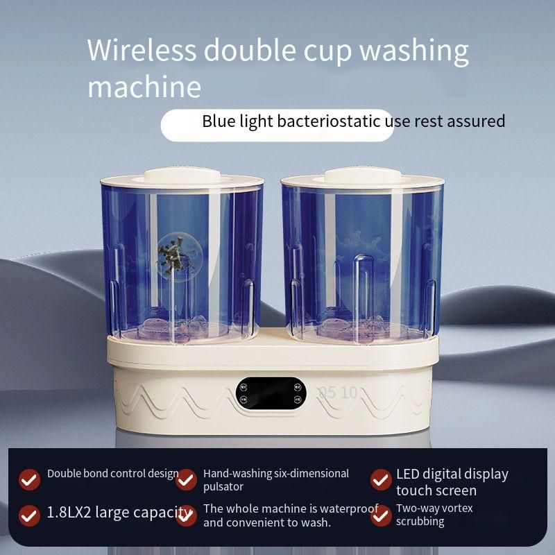 Mini lavatrice completamente automatica per calzini, biancheria intima e mutandine_voghion.com