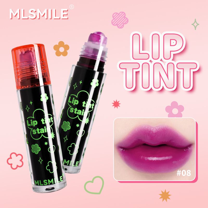 Roll-on Liquid Not Easy Stick To Cup Glaze Lipstick Water Color+Transparent Lip Oil_voghion.com