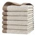 6-Pack 100% Cotton Face Towels For Adults - Woven & Soft (Home & Travel Use, Hypoallergenic)_voghion.com