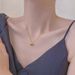 New love heart necklace Internet celebrity same style simple temperament light luxury necklace peach heart clavicle necklace jewelry_voghion.com