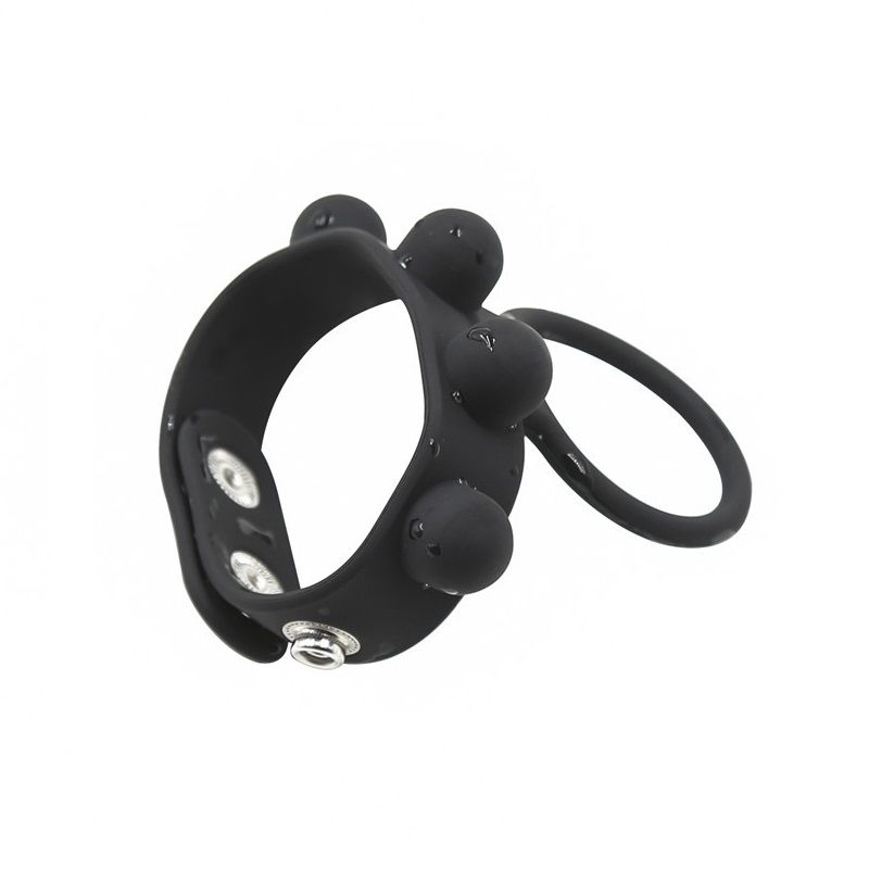 Dimensione regolabile Nuovo grande manicotto di erezione in silicone Anello palla barella maschio ritardo eiaculazione Sesso_voghion.com