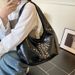 Stylish Women's Shoulder Bag - Elegant Retro Design With Spacious Interior Daily Commute And Casual Outings Large Capacity Commuting Dumpling Bag_voghion.com