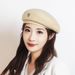 British Women's Spring And Autumn Beret New Trendy Ins Style High-Value Flight Attendant Solid Color Artist Hat_voghion.com