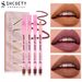 Lip Liner 12 Color Matte Lipstick Lip Liner Set Nude Color Long Lasting Non Fading First Generation_voghion.com