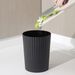 Trash Can Plastic Wastebasket Round Garbage Container Bin For Bathroom Kitchen Bedroom Home Office College Dorm_voghion.com