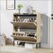 Multi-layer Cabinet Rack Modern Shoe 2 Minimalist Cabinet Flip For Storage Entryway Shoe_voghion.com