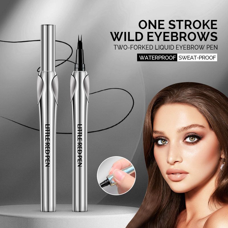 Αδιάβροχο Eyeliner μακράς διαρκείας που δεν μουτζουρώνει - Μαύρο & Καφέ μολύβι φρυδιών_voghion.com