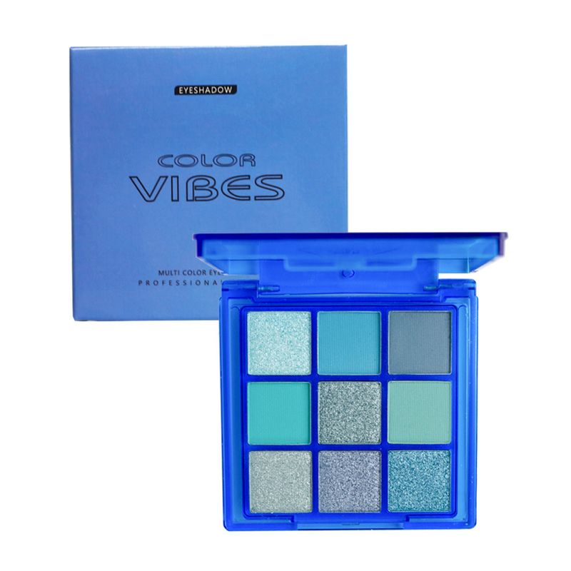 9 Colors Blue Eyeshadow Palette Purple Glitter shimmer Pearlescent Matte Acrylic Eye Shadows Palette Waterproof Eye makeup_voghion.com