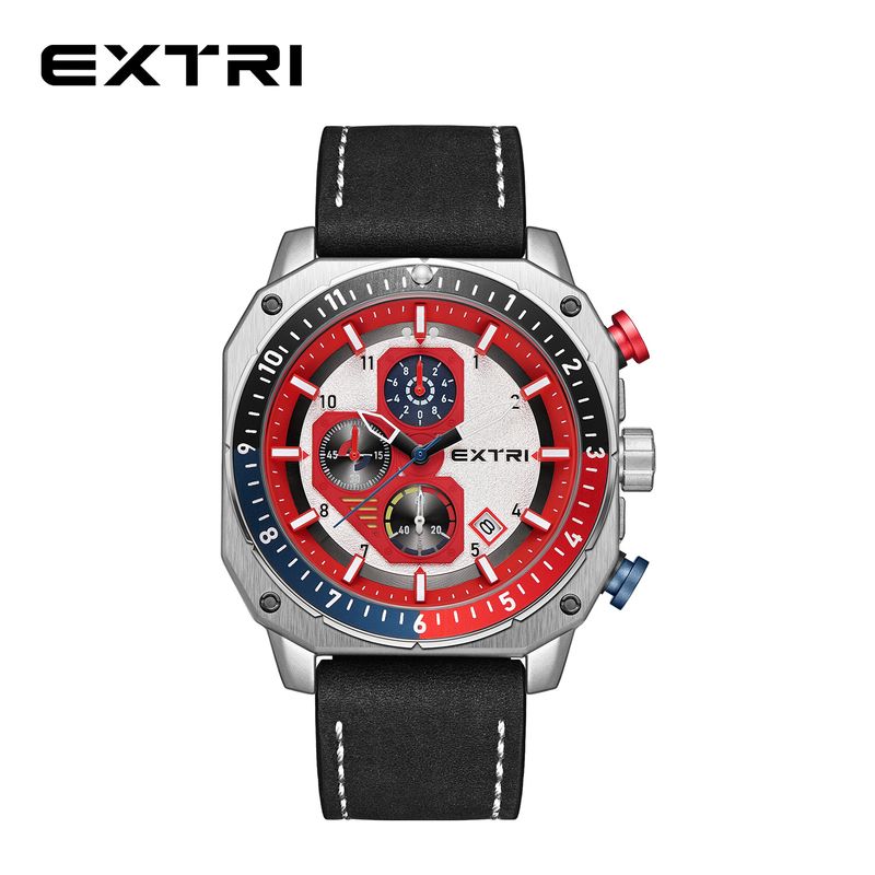 EXTRI New Men's Multifunctional Calendar Alloy Waterproof High Appearance Quartz Watch Men_voghion.com
