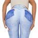 Women's Clothing digital printed denim blue tight-fitting high-elastic quick-drying yoga pants sports running tight fitness pants for women_voghion.com