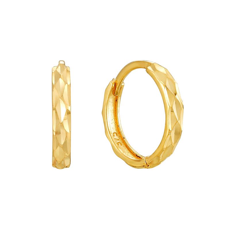 Orecchini da donna in stile INS con zirconi intarsiati geometrici, stile retrò in metallo, semplici e alla moda._voghion.com