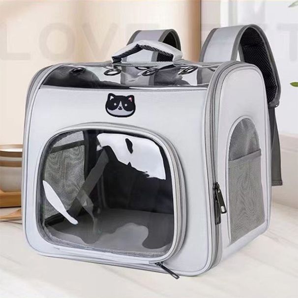 Cat Large Capacity Outing Foldable Portable Car Backpack Breathable Fashion Pet Bag_voghion.com