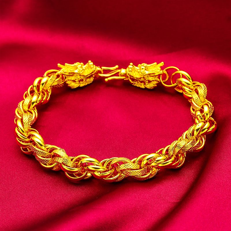 Unisex Schmuck Mode Wasserhahn Mode Sand Gold Großhandel Twist Armband_voghion.com