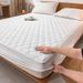 900GSM 5cm High-Loft Air Layer Mattress Pad – Diamond Quilted Cooling Bed Topper (Queen, White, Polyester)_voghion.com