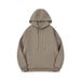 320G Autumn Trendy Brand Hooded American Style Solid Color Sports Casual Unisex Pullover Clean Version Sweatshirt_voghion.com