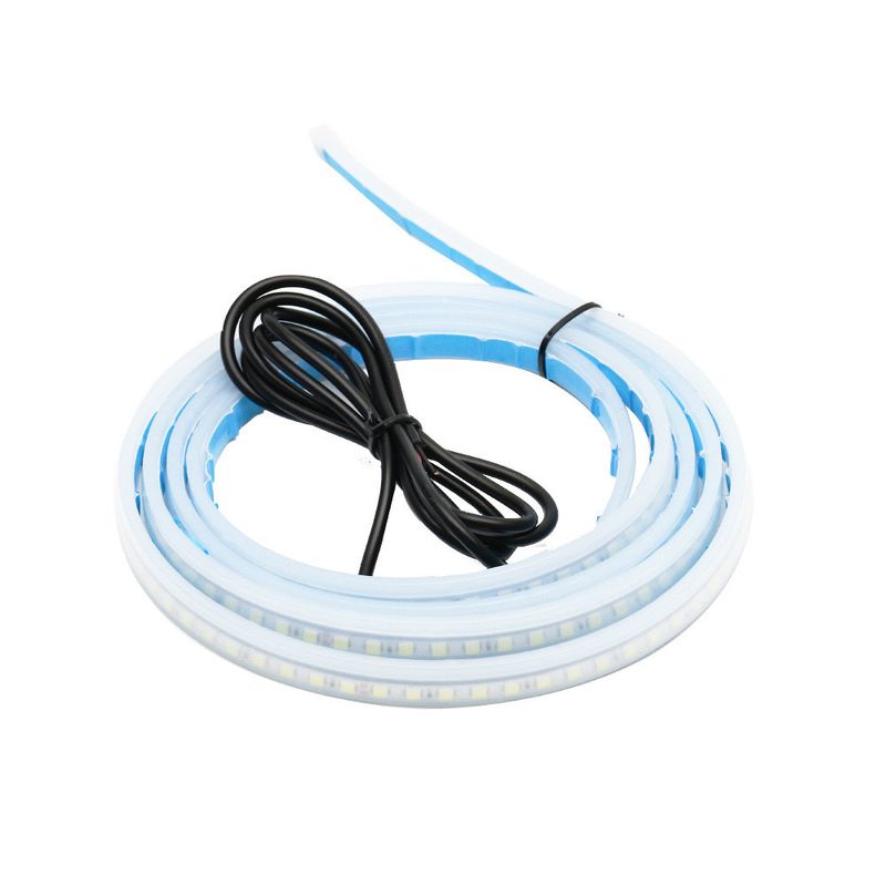 Striscia guida luce diurna per auto, passante, cofano motore, rete centrale decorativa, luci LED modificate_voghion.com
