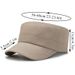 Fashion Washed Cotton Men Military Cap Summer Sunscreen Cadet Hat adjustable Flat Top Caps Women Men Fisher Army Hats_voghion.com