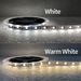 Single-Color LED Strip Lights – 5V USB Plug & Play, Flexible & Cuttable, Self-Adhesive Backlighting – 3000K Warm White / 5000K Cool White_voghion.com