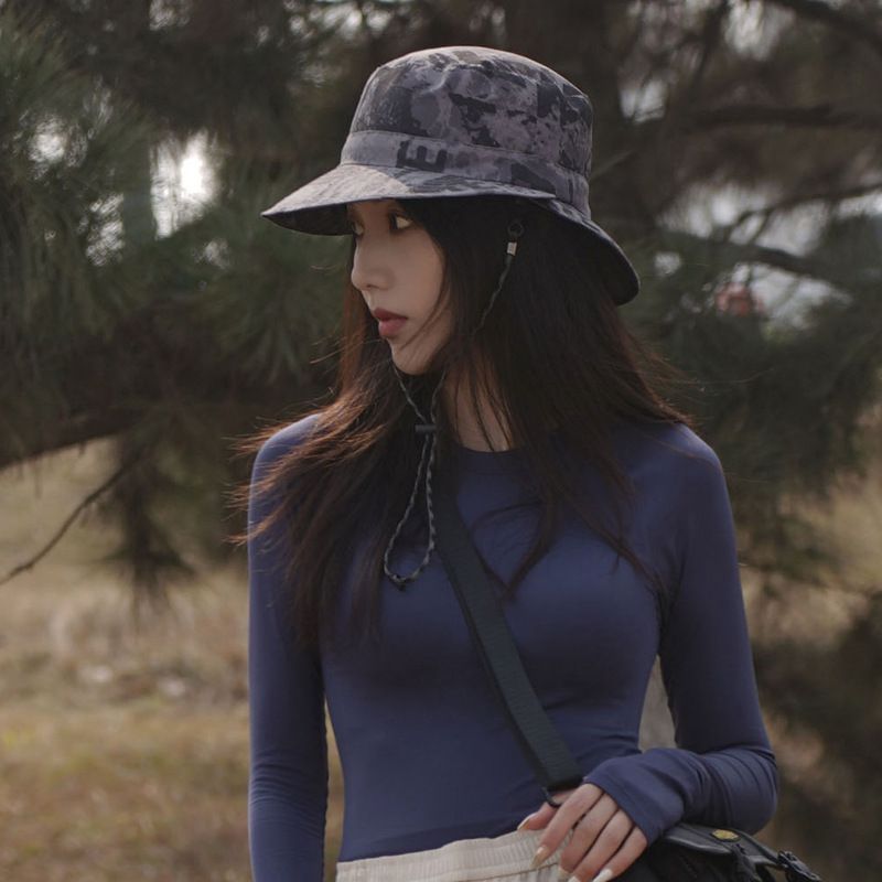 Cappello da pesca pieghevole Mountain Style - Protezione solare UPF 50+ per campeggio, escursionismo e pesca da donna, ad asciugatura rapida e ripiegabile_voghion.com