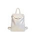 Solid color texture 2024 new trend Korean version Long bags Xiang women's shiny surface large capacity backpack_voghion.com