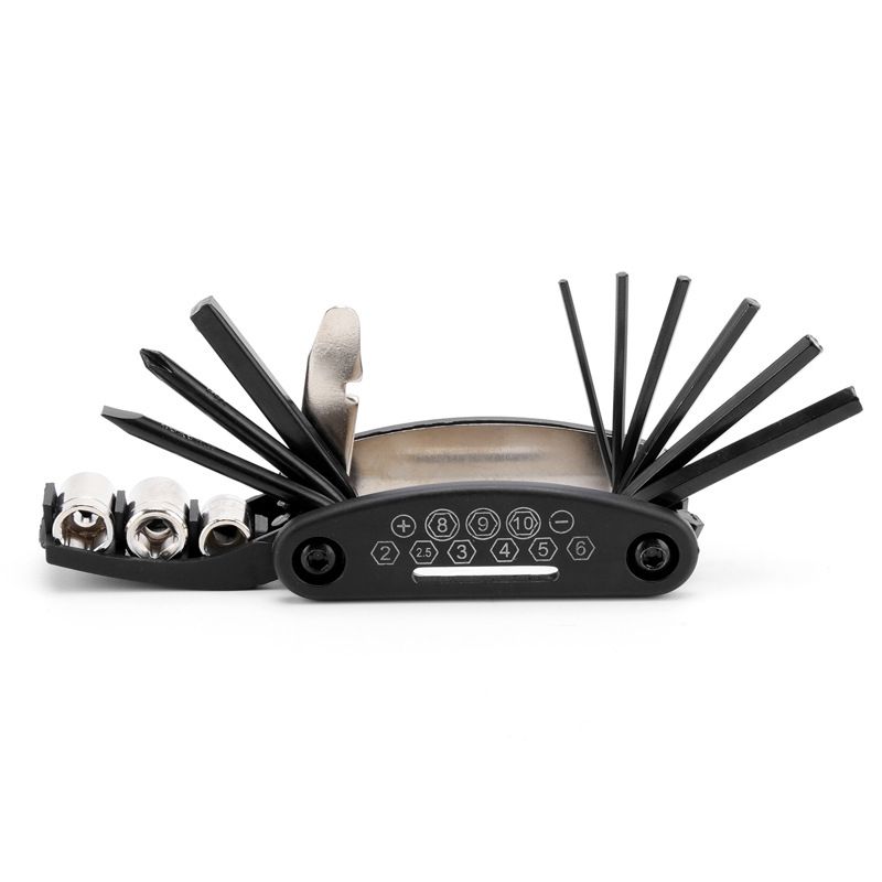 13 in one bicycle multifunctional combination repair and maintenance tool, wrench socket, mountain bike equipment_voghion.com