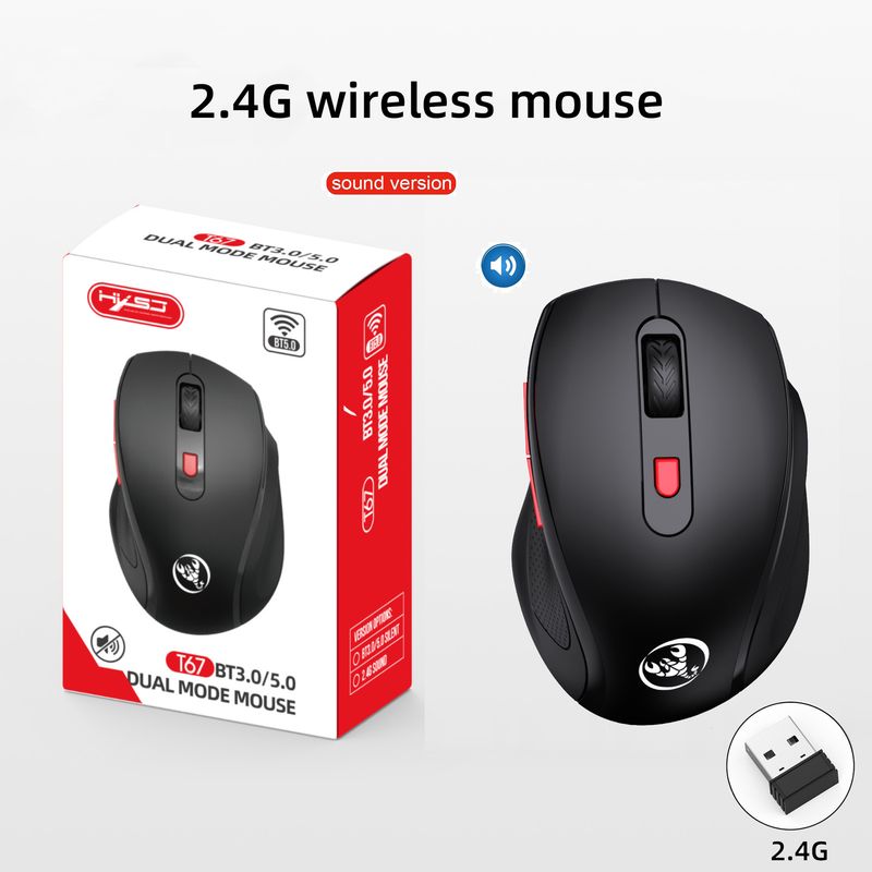New 2.4G wireless 6-button sound office mouse, ergonomic grip_voghion.com
