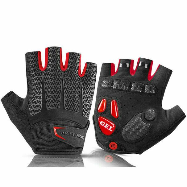 ROCKBROS Fahrradhandschuhe Halbfinger Handschuhe MTB Sport Gr.M-XXL Damen/Herren_voghion.com