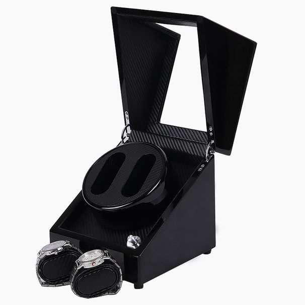 Μαύρο χρώμα αυτόματο κουρδιστήρι μηχανικό ρολόι φερμουάρ κουτί αποθήκευσης κοσμημάτων ρολόι turner ρολόι_voghion.com