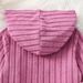 Mutter & Kinder Außenhandel Mädchen Casual Kapuzenpullover Rosa Strickpullover Hosenträger Top Kordelzug Sporthose Kinder Herbst Dreiteiliger Anzug_voghion.com