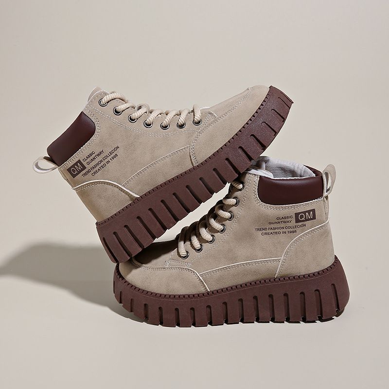 2024 High Top Martin Autumn New Korean Version Ins Women's Casual Sports Versatile Board Shoes Street Shot CY228-1_voghion.com