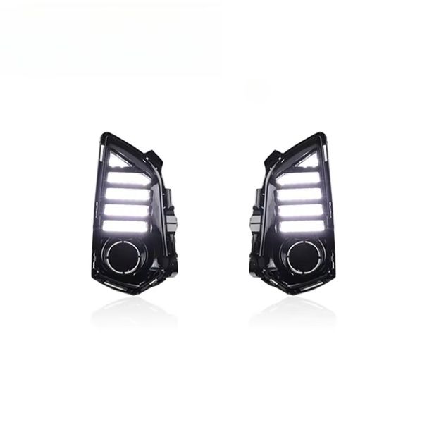 Led Fog Lamp DRL For Toyota Yaris Ativ Vios 2022 2023 Daytime Running Lights Front Bumper Headlight 12V Daylights With Dynamic Turn Signal_voghion.com