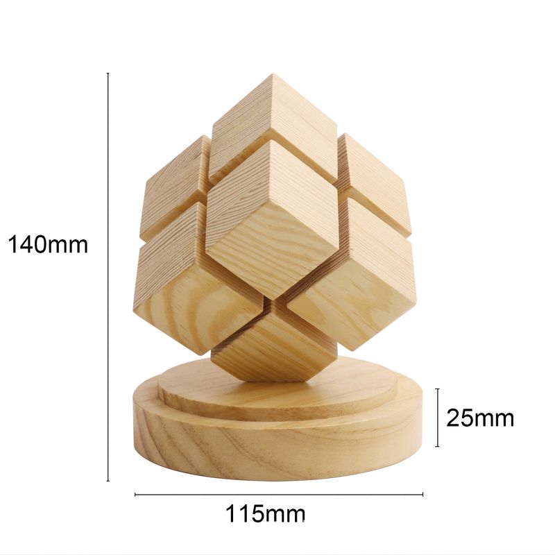 Creativo cubo di Rubik di quarto ordine, comodino, decorazione, luce d'atmosfera per camera da letto_voghion.com