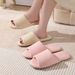 Japanese Style Open-Toe Four Seasons Soft Sole Non-Slip Silent Couple Indoor Wooden Floor Quiet Slippers_voghion.com