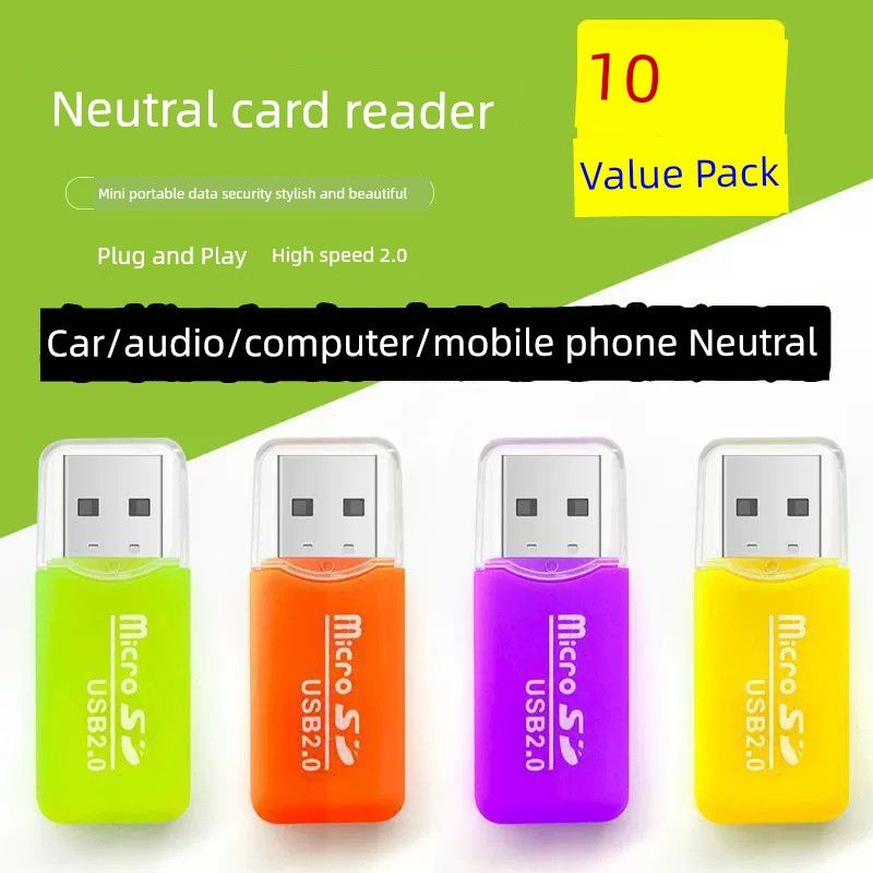 Reader Multi-in-One 10,000-Energy Computer Car Mini Multi-Function TF High-Speed Converter Mobile Phone Memory Card_voghion.com
