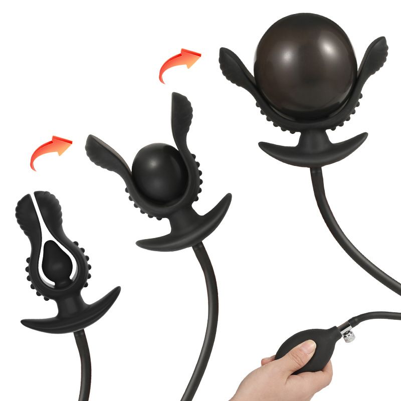 Silicone Iatable Backyard Pull Bead Anal Dilatation Device Expansion Butt Plug Adult Supplies Men And Women Sexy Sex_voghion.com